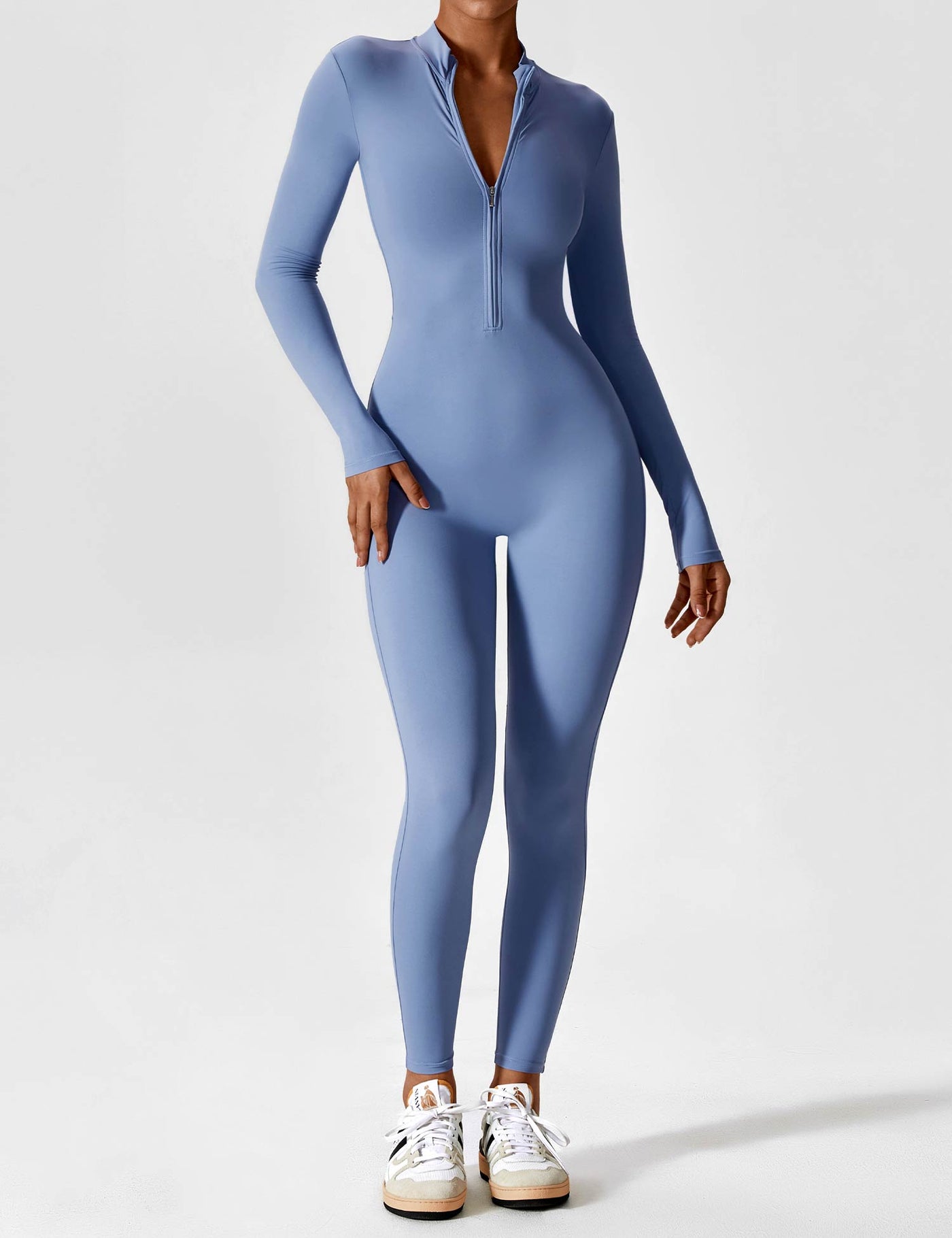 Wanda – Sporty Full Body Bodysuit – Elastic – Black 14