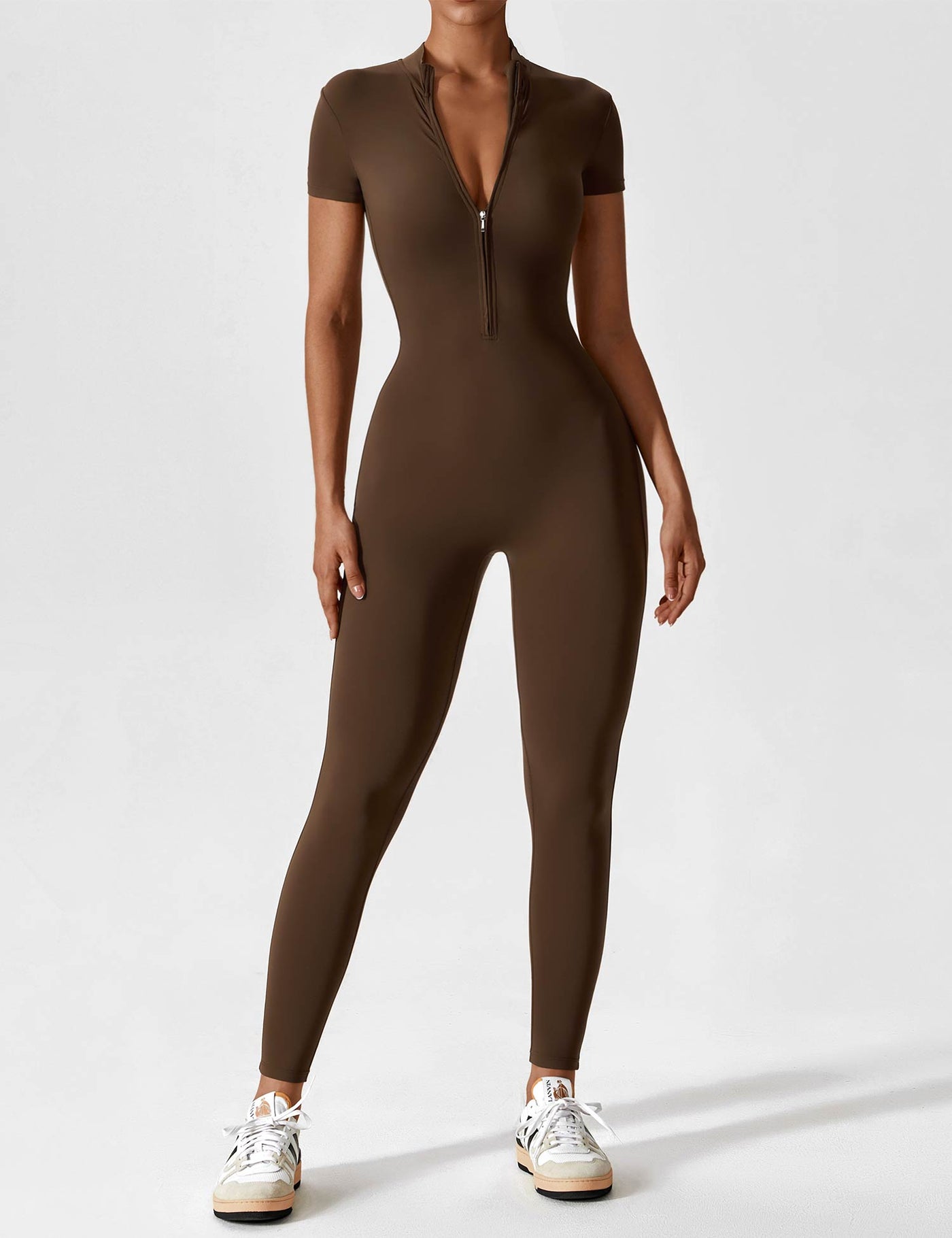 Wanda – Sporty Full Body Bodysuit – Elastic – Black 17