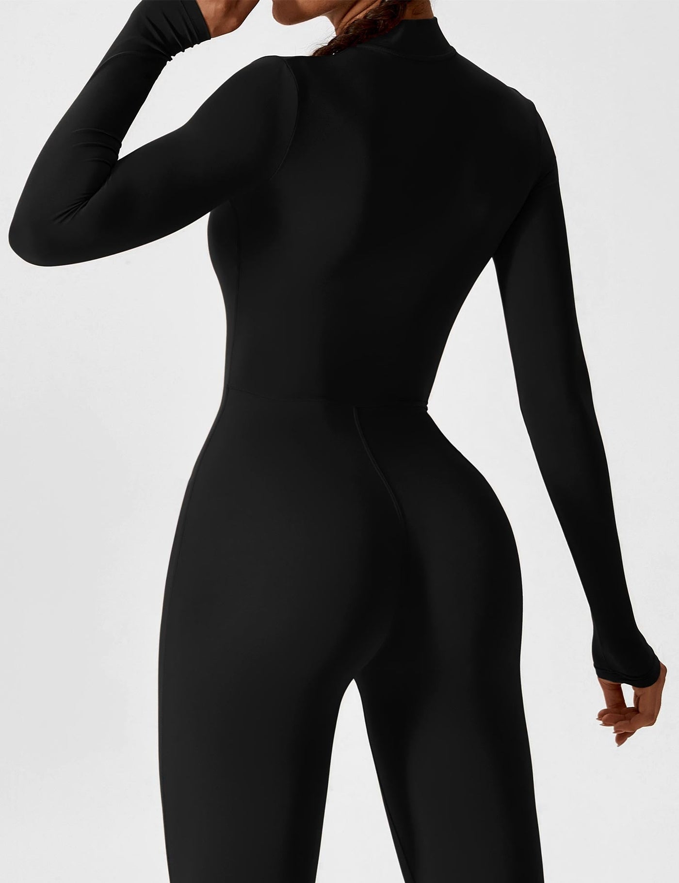 Wanda – Sporty Full Body Bodysuit – Elastic – Black 4