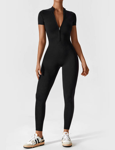 Wanda – Sporty Full Body Bodysuit – Elastic – Black 6