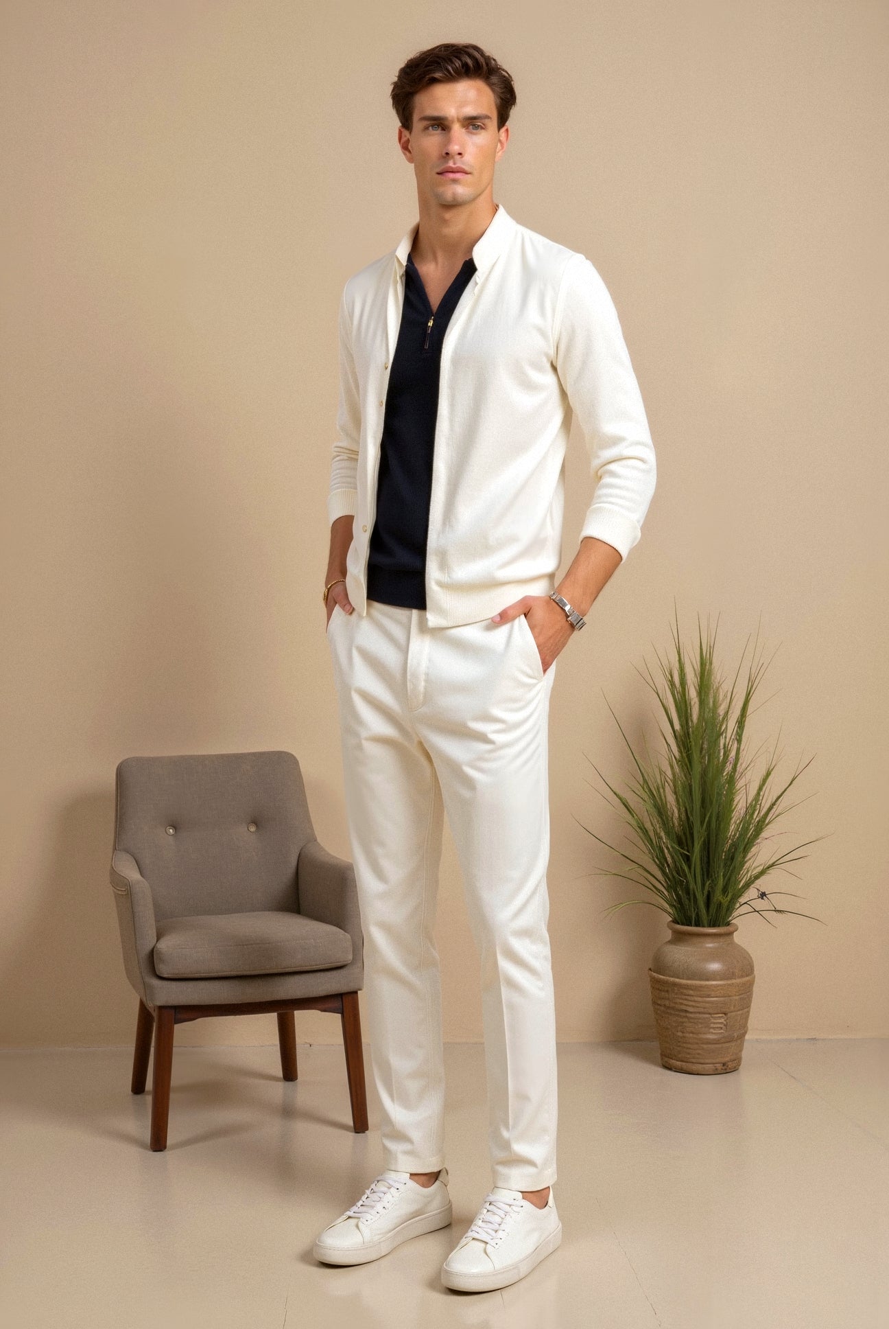 Xander – Classic Low-Top Sneakers – Comfortable – Black 4