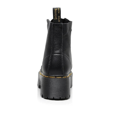 Ytre – Women's Leather Boots – Thick Sole – Black 2