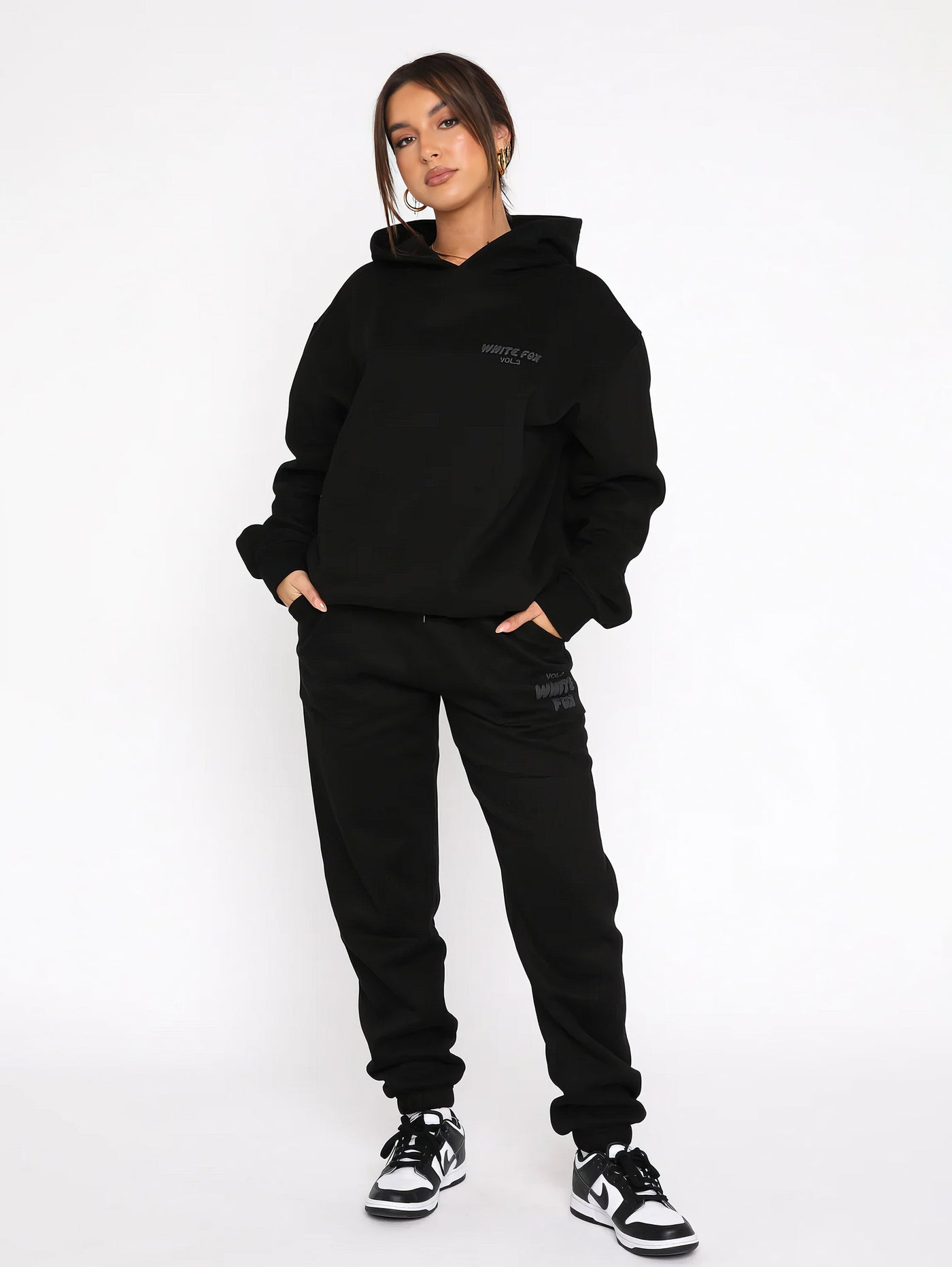 Zoë – Womens Tracksuit Set – Comfortable Fabric – Black 8